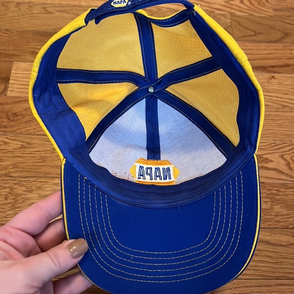 NAPA Racing #9 Chase Elliot Cap - Yellow and Blue Napa Racing Adjustable Hat - Picture 8 of 9